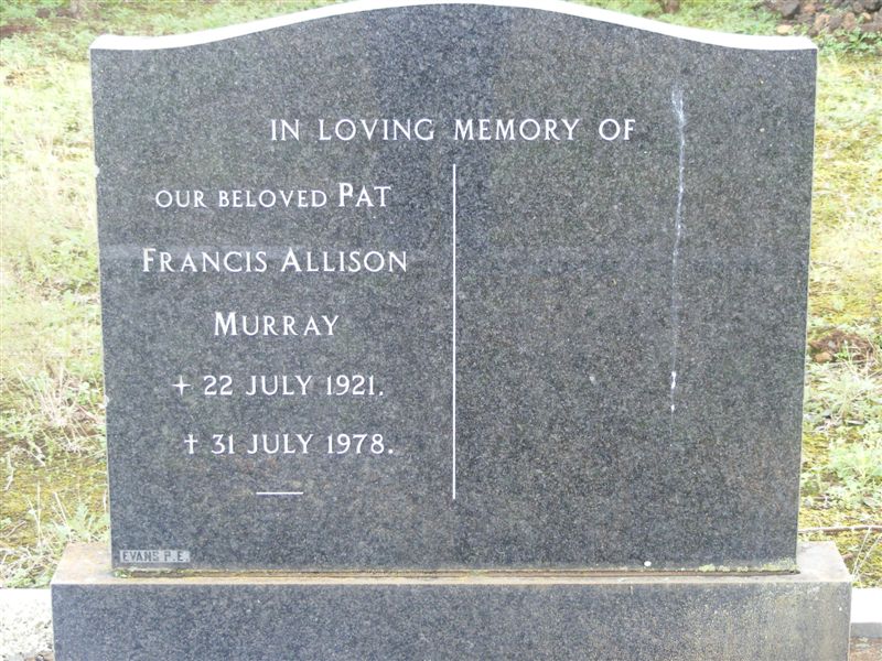 MURRAY Pat Francis Allison 1921-1978