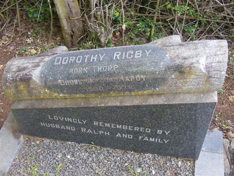 RIGBY Dorothy nee THORP 1890-1978 