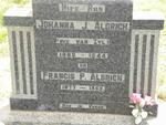 ALDRICH Francis P. 1877-1955 & Johanna J. VAN ZYL 1880-1944