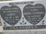 ANNANDALE George 1895-1967 & Debora Catherina VAN HEERDEN 1896-1980