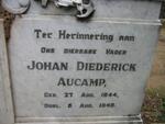 AUCAMP Johan Diederick 1844-1940