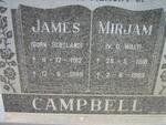 CAMPBELL James 1912-1989 & Mirjam V.D. WALT 1918-1989