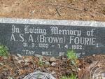 FOURIE A.S.A. nee BROWN 1903-1962