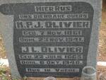 OLIVIER H.P.J. 1861-1941 & J.L. 1865-1940