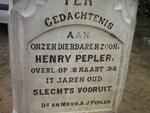 PEPLER Henry -1916