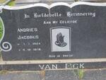 ECK Andries Jacobus, van 1924-1976