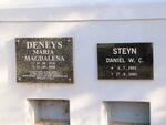 DENEYS Maria Magdalena 1936-2005 :: STEYN Daniel W.C. 1951-2005