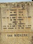 NIEKERK Jacobus C.A., van 1880-1966 & Anna E.J. VAN RENSBURG 1886-1974