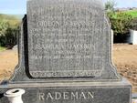 RADEMAN Gideon Johannes 1904-1965 & Isabella Jackson RALL 1913-1984
