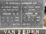EEDEN Johan G.C., van 1886-1958 & Anna M. HUMAN 1893-1967