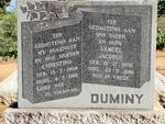 DUMINY Samuel Jacobus 1905-1986 & Christina 1908-1961