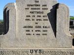 UYS Mattheus 1877-1956 & Jacoba RALL 1884-1955
