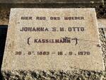 OTTO Johanna S.M. geb KASSELMAN 1883-1970