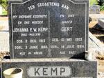 KEMP Gert 1903-1984 & Johanna P.W. MULLER 1913-1960