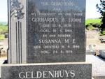 GELDENHUYS Gerhardus B. 1878-1964 & Susanna M.E. BESTER 1886-1978