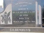 GILDENHUYS Burgert W. 1924-1970 & Sara Uys 1909-1979