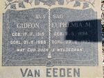 EEDEN Gideon, van 1915-1968 & Euphemia M. 1894-1983
