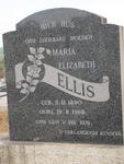 ELLIS Maria Elizabeth 1890-1968