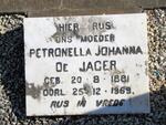 JAGER Petronella Johanna, de 1881-1969
