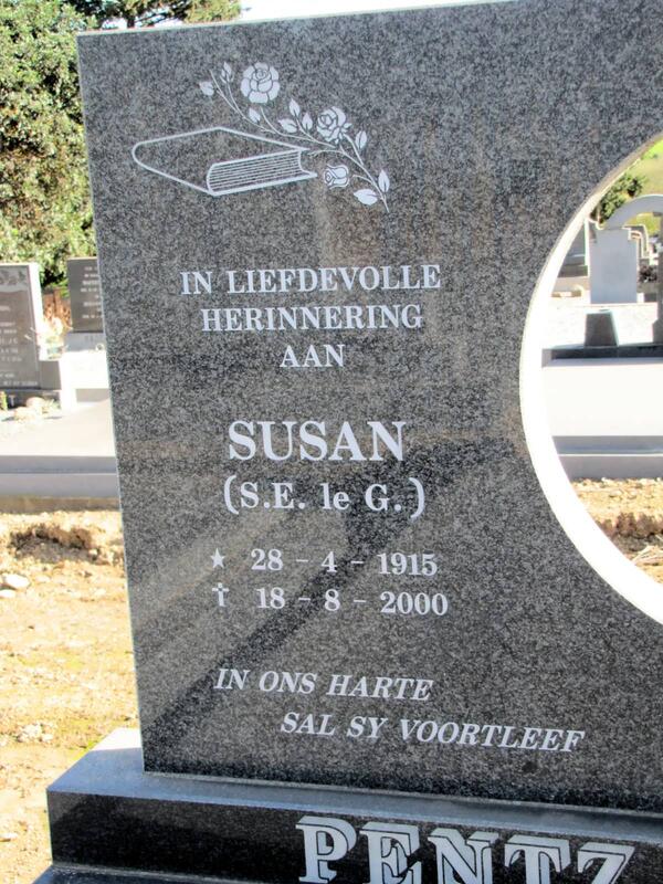 PENTZ Susan E. le G.1915-2000