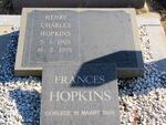 HOPKINS Henry Charles 1903-1978 :: HOPKINS Frances -1996