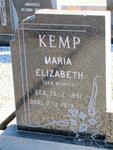 KEMP Maria Elizabeth nee BEUKES 1891-1979