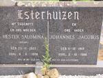 ESTERHUIZEN Johannes Jacobus 1919-1996 & Hester Salomina BOTHA 1925-1978