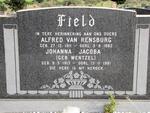 FIELD Alfred van Rensburg 1911-1982 & Johanna Jacoba WENTZEL 1913-1981