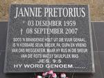 PRETORIUS Jannie 1959-2007