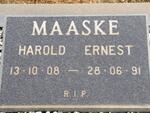 MAASKE Harold Ernest 1908-1991