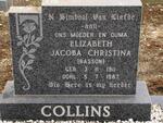 COLLINS Elizabeth Jacoba Christina nee BASSON 1911-1987