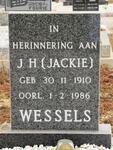 WESSELS J.H. 1910-1986