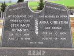 KEMP Stephanus Johannes 1908-1986 & Anna Christina CRONJE 1909-2000