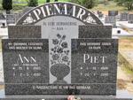 PIENAAR Piet 1906-1996 & Ann TERBLANCHE 1905-1992
