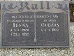 RALL Oubaas 1922- & Henna 1920-1992