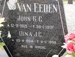EEDEN John G.C., van 1921-1991 & Dina J.C. 1924-1999 