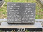 UYS Gert Rynier 1916-1988 & Gertruida Johanna LOOTS 1919-1986