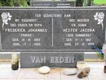 EEDEN Frederick Johannes, van 1905-1985 & Hester Jacoba SUMMERS 1912-1998
