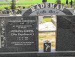 RADEMAN Juliana Aletta nee ENGELBRECHT 1942-1999