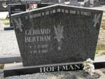 HOFFMAN Gerhard Bertram 1932-1997