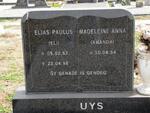 UYS Elias Paulus 1952-1998 & Amanda 1954-