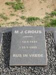 CROUS M.J. 1931-1999
