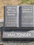 TONDER Edward Willem Cornelis, van 1932-1999 & Carolina Johanna 1935- 