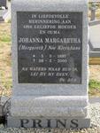 PRINS Johanna Margaretha nee KLEYNHANS 1897-2000