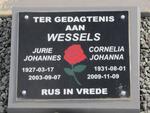 WESSELS Jurie Johannes 1927-2003 & Cornelia Johanna 1931-2009