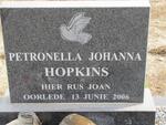 HOPKINS Petronella Johanna -2006