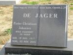 JAGER Pieter Christiaan Johannes, de 1917-2005 