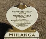 MHLANGA Trustee Khethukuthula 1995-2003
