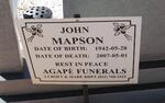 MAPSON John 1942-2007