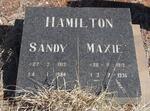 HAMILTON Maxie 1919-1996 & Sandy 1913-1984